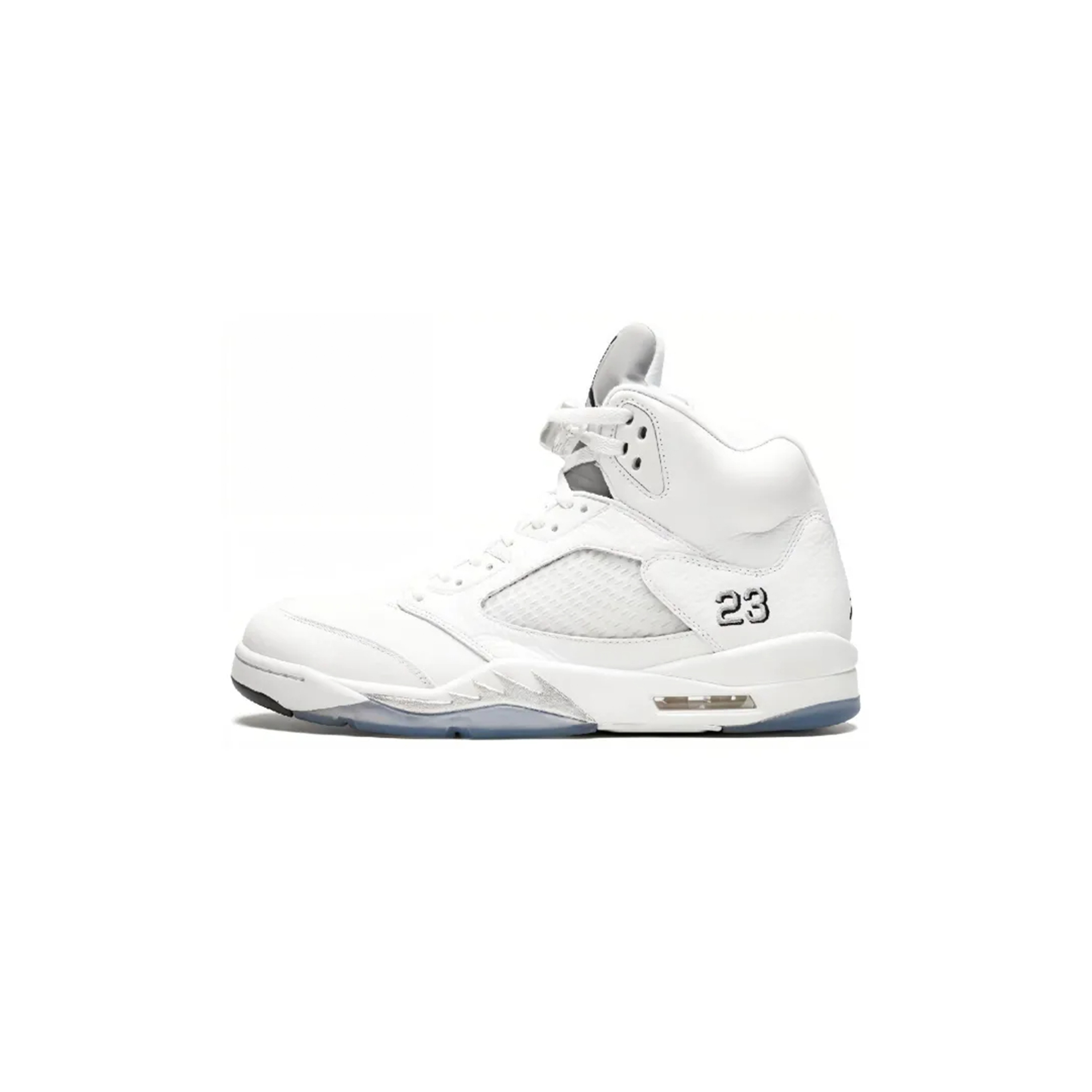 NIKE JORDAN 5 RETRO METALLIC WHITE 136027-130